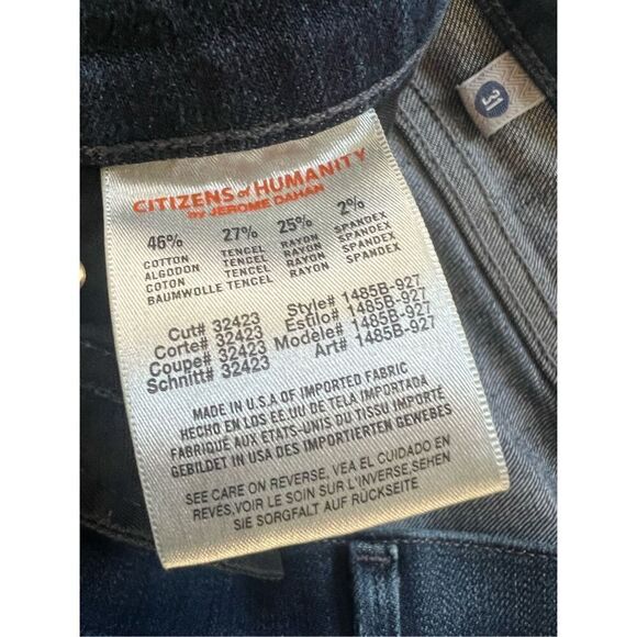 Citizens of Humanity Dark Wash Emannuelle Petite Slim Bootcut Jeans 31" - Picture 5 of 8